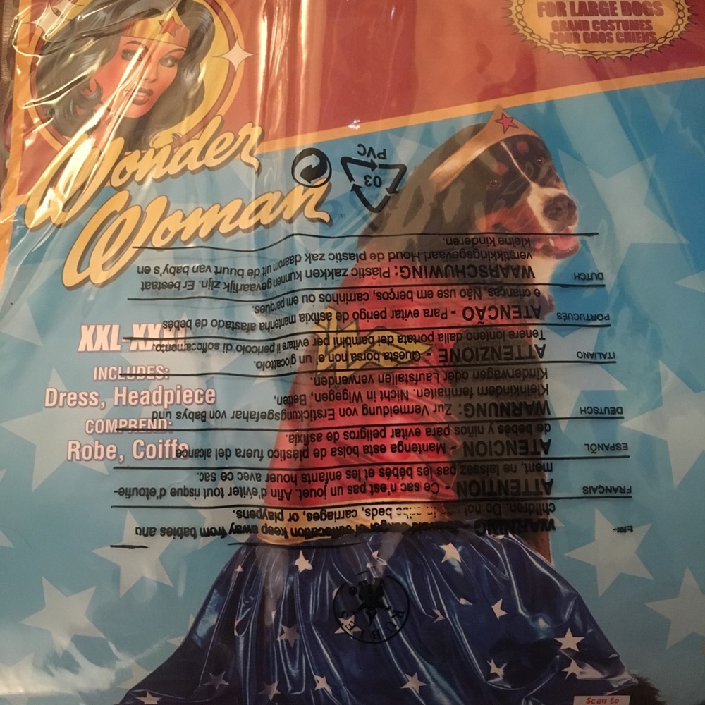 Wonder Woman DOG costume